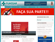 Tablet Screenshot of fumssar.com.br